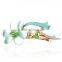 fashionable flower shape alloy enamel crystal hair clip