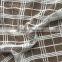 white color 100% polyester big checks design warp Knit net mesh fabric for curtain and garment from China