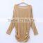 Comfortable material Women's plain long sleeve t shirt with drape hem