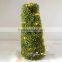 tower style artificial topiary grass tree boxwood spiral tree with led lighting for garden decor