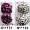 ladies elegant decorative soft silk rose flower hair clip with stone