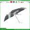 2016 high quality 21"*8K light frame aluminium 3 folding black promotion umbrella