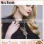 Fashion costume jewelry tassel charming necklace with rhinestone
