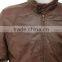 2016 New Design High Quality Brown Leather Jacket For men