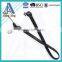 Promotional cheap zipper lanyard with soft pvc puller
