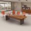 round wood modern design office meeting table