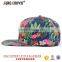 Wholesle Cheap Custom Embroidery Flat Brim Floral Snapback Hat Custom