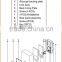 Outdoor fingerprint door lock biometric fingerprint lock with keypad small fingerprint door lock