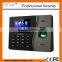 High quality free software linux system time recorder color screen TCP/IP Webserver rfid fingerprint time attendance machine