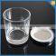 High quality cylinder handmade clear candle glass with lid