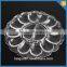 Factory cheap crystal glass Egg plate Trays