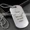 Silver Color Personalized Dog Tags with Chain