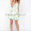2016 Women Summer Clothing V Neck Sexy Spaghetti Straps Floral Print Dress