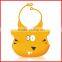 Bib type and silicone material sleeveless baby apron