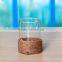 Glass Candle Hoder With Rope Decoration Set of 5