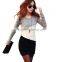 Women's high quality Long Sleeve o-neck mulitcolor Pullover Sweaters dress cheap wholesale