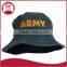 Army /Military Embroidered Pigment Dyed Bucket Hat
