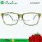 Good quality CP injection fake acetate old fashion eyewear frames with wooden brushed