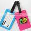 Accept custom design pvc luggage tag for travel in 