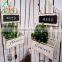 Rustic Chic Wooden Hanging Flower Pot