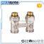 ART.5049 Manufacturer China OEM 1/2"x3/4" Nickel Plated Forged Water Media Brass Straight Angled Thermostatic Radiator H Valve