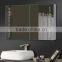 High quality led illuminated mirror cabinet for hotel with shaver socket