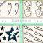fashion temporary water transfer body tattoo sticker