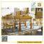 Best selling square solid wood extendable dining table