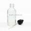 60ml clear boston round bottle with dropper