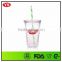 16 ounce Double wall insulated plastic tumbler insert paper for sales