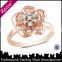 african rose gold plating crystal jewelry set