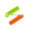 Assorted Colors Silicone Bag Grip Handles Carrier Tool for Shopping Plastic Grocery Bag with Key Ring Hole