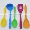 Shenzhen FDA Non Stick Seamless Heat Resistant Food Grade Colorful Silicon Kitchen Utensils Cooking Set