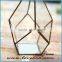 Hot sale indoor plant glass terrarium clear glass geometrical hanging terrarium-removable glass terrarium