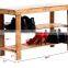2015 New Design Bamboo Shoe Bench 2-Tier Shoe Storage Racks Shelf Organizer
