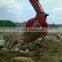hitachi zx470 excavator parts rotary stone grapple with cylinder,hoses,pins