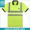 factory direct cheap price uniform working Fluorescent green high visibility reflective polo shirt with custom imprint(LCTN1577)
