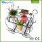 Hot sale outdoor wall corner iron metal wire flower display stand