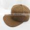 Factory wholesale blank flat brim fashion 5 panel snapback cap/hat
