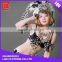 New style tribal black white feather beaded plus size carnival costumes