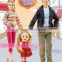 Happy Family Beautiful Jointed Girl Dolls 4 inch and 11.5 inch Small Plastic Toy Figures Custom Dolls House Furniture