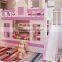 Factory Price Colourful Wood Children Bunk Bed With Slide