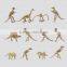 Factory direct sale realistic dinosaur skeleton toy