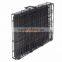 64cm (L) x 48cm (W) x 54cm (H) Foldable Black Dog Cage With Removable Plastic Tray and 2 Doors