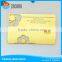 Etched gold mirror/stainless steel metal card with various craft