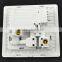 White plug outlet wall socket and switch with usb