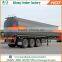 Oil tanker crude oil tank semi trailer / petroleum steel 1000 gallon fuel trailer