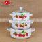 Wholesale 3 pieces enamel insulated casserole hot pot