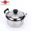 insulation handle cheap good quality houseware useful stainless steel cooking pot set/camping pot set