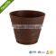 Antique Style Hand Carved Wholesale Price And High Quality Round Plastic Flower Pot For Garden Ornaments